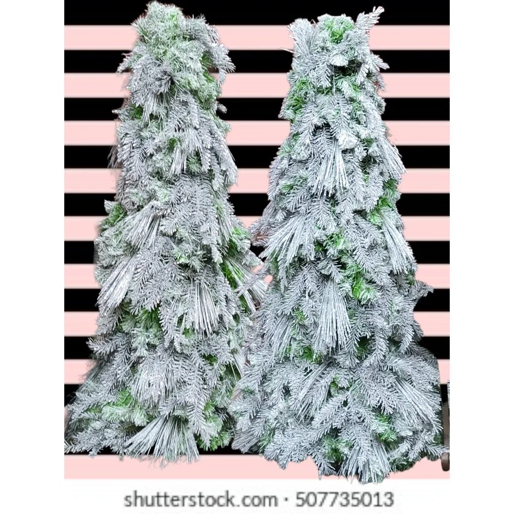 Victoria's Secret Christmas Tree Store Display 4 Ft‎ Tall Silvery Green 2 avail